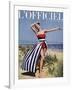 L'Officiel - Jacques Heim, Ensemble de Plage en Coton-Philippe Pottier-Framed Art Print