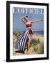 L'Officiel - Jacques Heim, Ensemble de Plage en Coton-Philippe Pottier-Framed Art Print