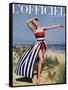 L'Officiel - Jacques Heim, Ensemble de Plage en Coton-Philippe Pottier-Framed Stretched Canvas