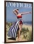 L'Officiel - Jacques Heim, Ensemble de Plage en Coton-Philippe Pottier-Framed Art Print