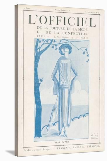 L'Officiel, January 15 1922 - Robe de Molyneux-Delphi-Stretched Canvas