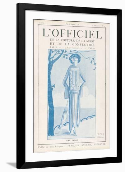 L'Officiel, January 15 1922 - Robe de Molyneux-Delphi-Framed Art Print