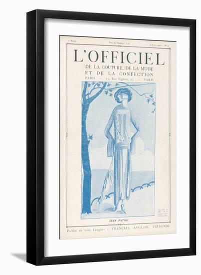 L'Officiel, January 15 1922 - Robe de Molyneux-Delphi-Framed Art Print