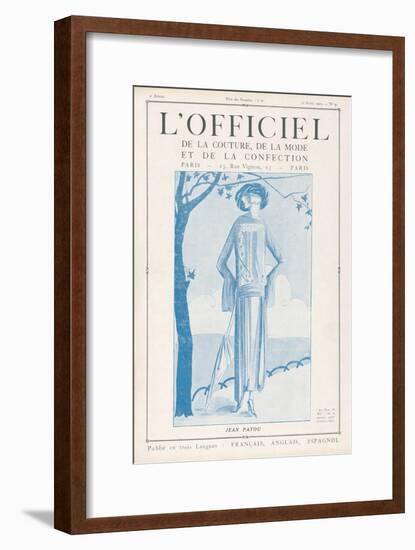 L'Officiel, January 15 1922 - Robe de Molyneux-Delphi-Framed Art Print