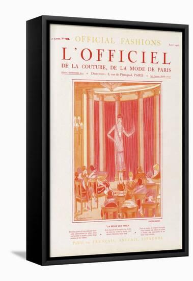 L'Officiel, January 1925 - O Kou-Moura-J. Suzanne Talbot-Framed Stretched Canvas