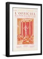 L'Officiel, January 1925 - O Kou-Moura-J. Suzanne Talbot-Framed Art Print