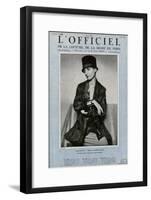 L'Officiel, January 1926 - Mlle Olga Pouffkine-Madame D'Ora-Framed Art Print
