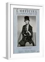 L'Officiel, January 1926 - Mlle Olga Pouffkine-Madame D'Ora-Framed Art Print