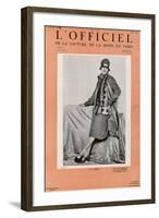 L'Officiel, January 1927 - Marjorie Moss en Robe de Worth-Madame D'Ora-Framed Art Print