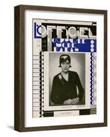 L'Officiel, January 1929 - Mlle Arletty-Madame D'Ora & A.P. Covillot-Framed Art Print