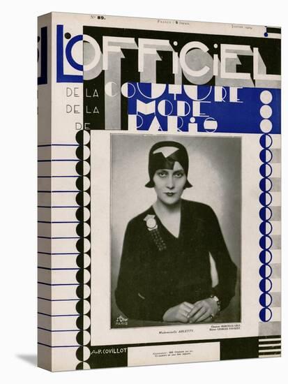 L'Officiel, January 1929 - Mlle Arletty-Madame D'Ora & A.P. Covillot-Stretched Canvas