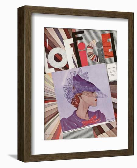 L'Officiel, January 1935 - Monte-Carlo/Maggy Rouff-A.P. Covollot-Framed Art Print