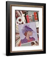 L'Officiel, January 1935 - Monte-Carlo/Maggy Rouff-A.P. Covollot-Framed Art Print