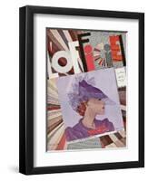 L'Officiel, January 1935 - Monte-Carlo/Maggy Rouff-A.P. Covollot-Framed Art Print