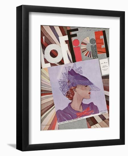 L'Officiel, January 1935 - Monte-Carlo/Maggy Rouff-A.P. Covollot-Framed Art Print