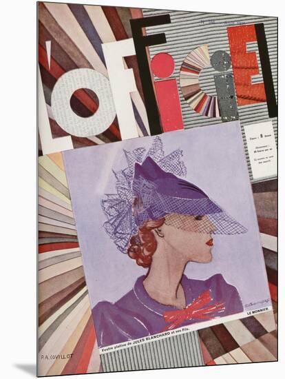 L'Officiel, January 1935 - Monte-Carlo/Maggy Rouff-A.P. Covollot-Mounted Art Print