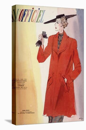 L'Officiel, January 1938 - Madeleine Vionnet-Lbenigni-Stretched Canvas