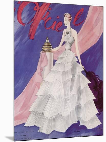 L'Officiel, January 1939 - Worth-Lbenigni-Mounted Art Print