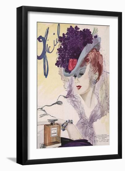 L'Officiel, January 1943 - Jules Blanchard-Lbenigni-Framed Art Print