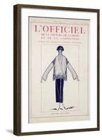 L'Officiel, January-February 1923 - Création Jean Patou-Jean Patou-Framed Art Print