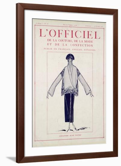 L'Officiel, January-February 1923 - Création Jean Patou-Jean Patou-Framed Art Print