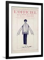 L'Officiel, January-February 1923 - Création Jean Patou-Jean Patou-Framed Art Print