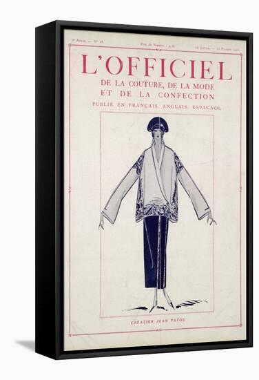 L'Officiel, January-February 1923 - Création Jean Patou-Jean Patou-Framed Stretched Canvas