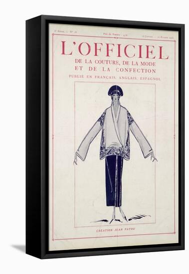 L'Officiel, January-February 1923 - Création Jean Patou-Jean Patou-Framed Stretched Canvas