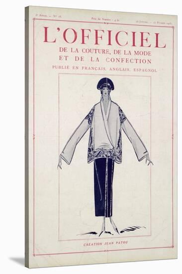 L'Officiel, January-February 1923 - Création Jean Patou-Jean Patou-Stretched Canvas