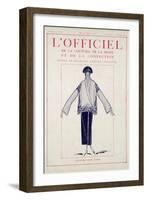 L'Officiel, January-February 1923 - Création Jean Patou-Jean Patou-Framed Art Print