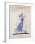 L'Officiel, July 1924 - Robe d'Après-Midi Très Fleurie-Jeanne Lanvin-Framed Art Print