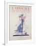 L'Officiel, July 1924 - Robe d'Après-Midi Très Fleurie-Jeanne Lanvin-Framed Art Print