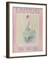 L'Officiel, July 1926 - Miss Dora Duby-Worth-Framed Premium Giclee Print