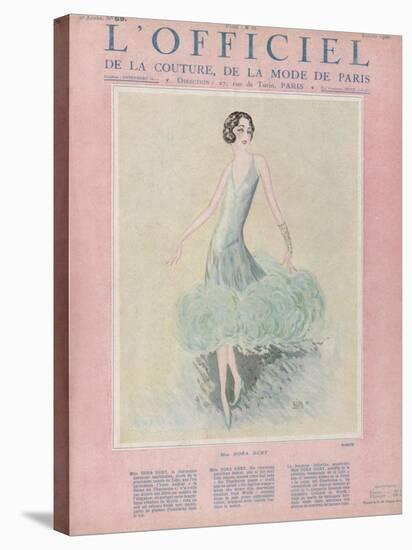 L'Officiel, July 1926 - Miss Dora Duby-Worth-Stretched Canvas