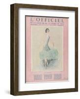 L'Officiel, July 1926 - Miss Dora Duby-Worth-Framed Art Print