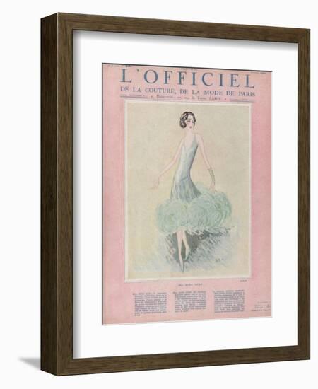 L'Officiel, July 1926 - Miss Dora Duby-Worth-Framed Art Print