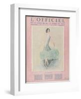 L'Officiel, July 1926 - Miss Dora Duby-Worth-Framed Art Print