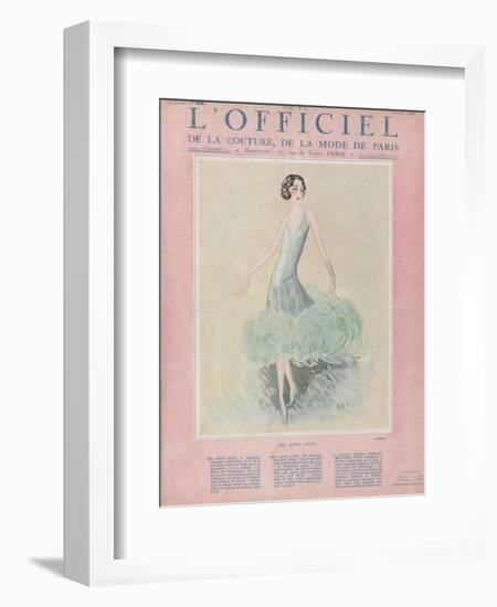 L'Officiel, July 1926 - Miss Dora Duby-Worth-Framed Art Print