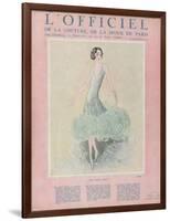 L'Officiel, July 1926 - Miss Dora Duby-Worth-Framed Art Print