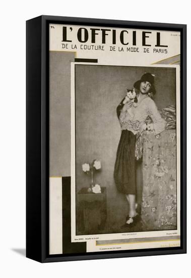 L'Officiel, July 1927 - Olga Puffkine-Madame D'Ora & Jean Dunand-Framed Stretched Canvas