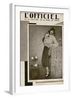 L'Officiel, July 1927 - Olga Puffkine-Madame D'Ora & Jean Dunand-Framed Art Print