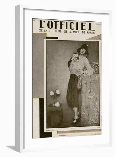 L'Officiel, July 1927 - Olga Puffkine-Madame D'Ora & Jean Dunand-Framed Art Print