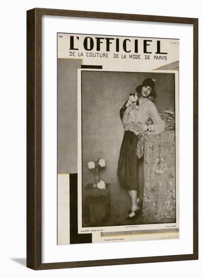 L'Officiel, July 1927 - Olga Puffkine-Madame D'Ora & Jean Dunand-Framed Art Print