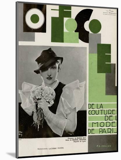 L'Officiel, July 1933 - Lucienne Rivière-Madame D'Ora & A.P. Covillot-Mounted Art Print