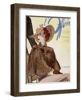 L'Officiel, July 1936 - A La Reigne d'Angleterre-Lbenigni-Framed Art Print