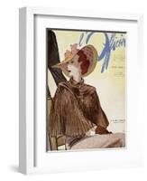 L'Officiel, July 1936 - A La Reigne d'Angleterre-Lbenigni-Framed Art Print