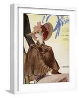 L'Officiel, July 1936 - A La Reigne d'Angleterre-Lbenigni-Framed Art Print