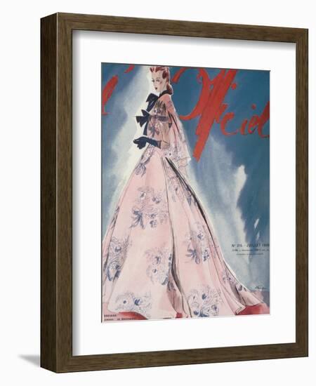 L'Officiel, July 1939 - Balenciaga-Lbenigni-Framed Art Print