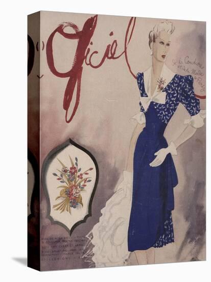 L'Officiel, July 1942 - Nina Ricci, Van Cleef et Arpels-Lbenigni-Stretched Canvas