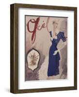 L'Officiel, July 1942 - Nina Ricci, Van Cleef et Arpels-Lbenigni-Framed Art Print